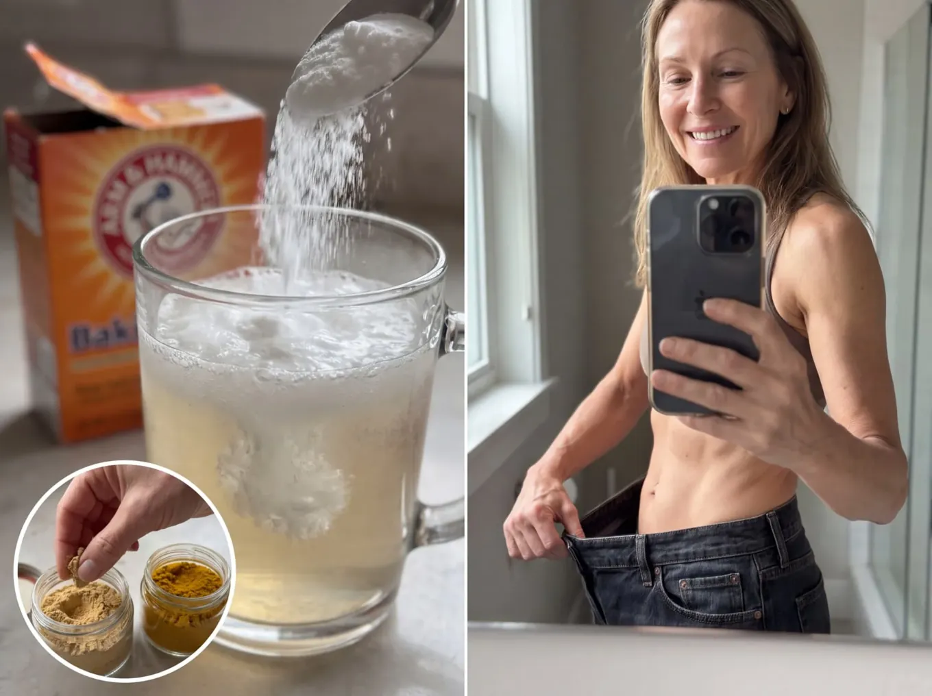 Baking soda drink recipe and before-and-after results
